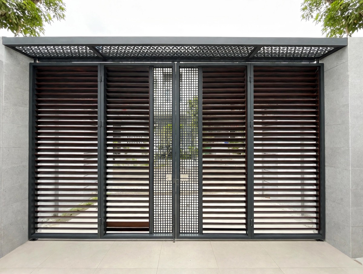 Cửa Cổng chớp nhôm