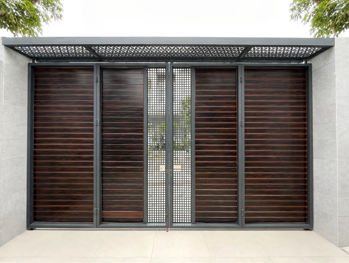 Cửa Cổng chớp nhôm (2)